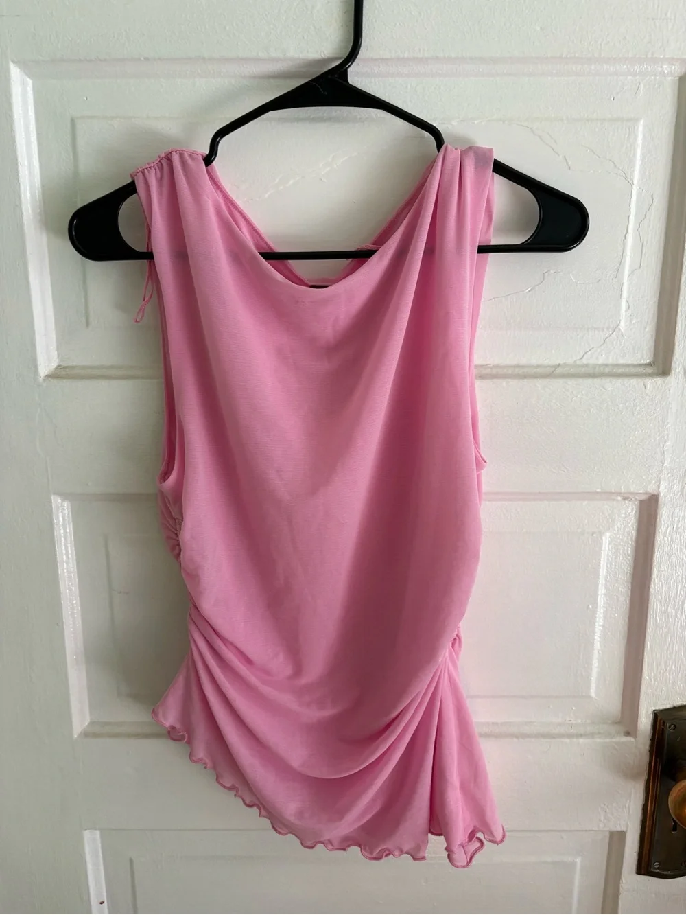 Free People Pink Rose Draped Sleeveless Top